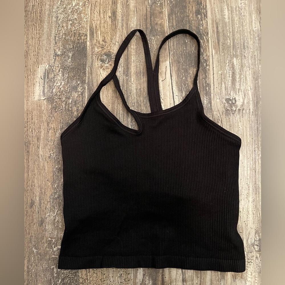 NWOT Black Ribbed Tank Top, NWOT size small